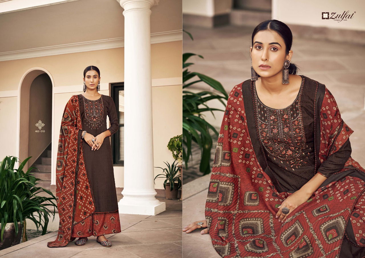 Zulfat Sohni Festive Wear Pashmina Whole Sale Dress Material Collection 